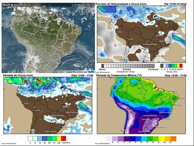 Alerta Agroclimático - 13 junho 2016