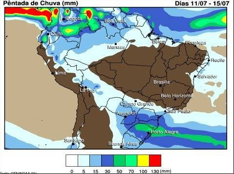 Alerta Agroclimático - 06 de julho de 2016