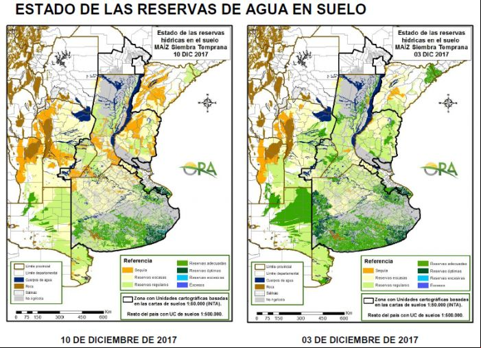 Mapa seca Argentina