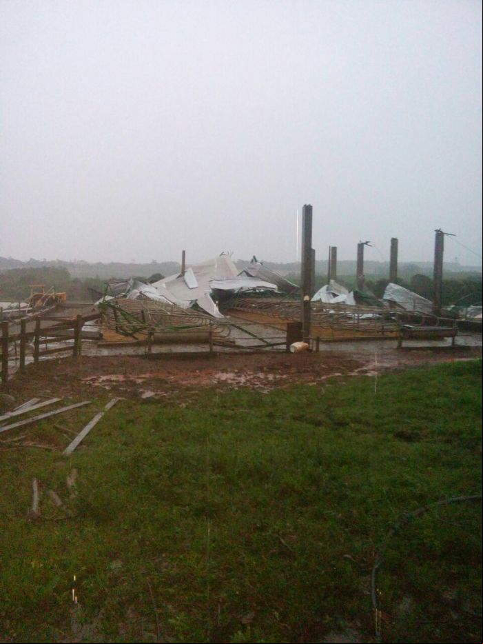Estragos com fortes chuvas em Santo Ângelo (RS) - Foto: Reprodução/Redes Sociais